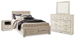 Furniture City Laplace - Ashley Furniture - Bellaby Queen Panel Storage Bed, Dresser, Mirror and Nightstand - Queen Panel Storage Bed, Dresser, Mirror and Nightstand - B331B11