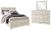 Furniture City Laplace - Ashley Furniture - Bellaby Queen Panel Storage Bed, Dresser and Mirror - Queen Panel Storage Bed, Dresser and Mirror - B331B5
