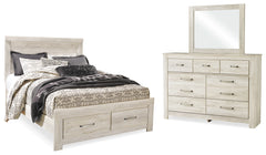 Furniture City Laplace - Ashley Furniture - Bellaby Queen Panel Storage Bed, Dresser and Mirror - Queen Panel Storage Bed, Dresser and Mirror - B331B5