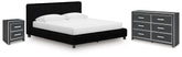Furniture City Laplace - Ashley Furniture - Zuraleus King Upholstered Bed, Dresser and Nightstand - King Upholstered Bed, Dresser and Nightstand - PCB3380B17