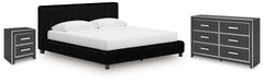 Furniture City Laplace - Ashley Furniture - Zuraleus King Upholstered Bed, Dresser and Nightstand - King Upholstered Bed, Dresser and Nightstand - PCB3380B17