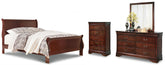 Furniture City Laplace - Ashley Furniture - Alisdair Queen Sleigh Bed, Dresser, Mirror, and Chest - Queen Sleigh Bed, Dresser, Mirror, and Chest - B376B15