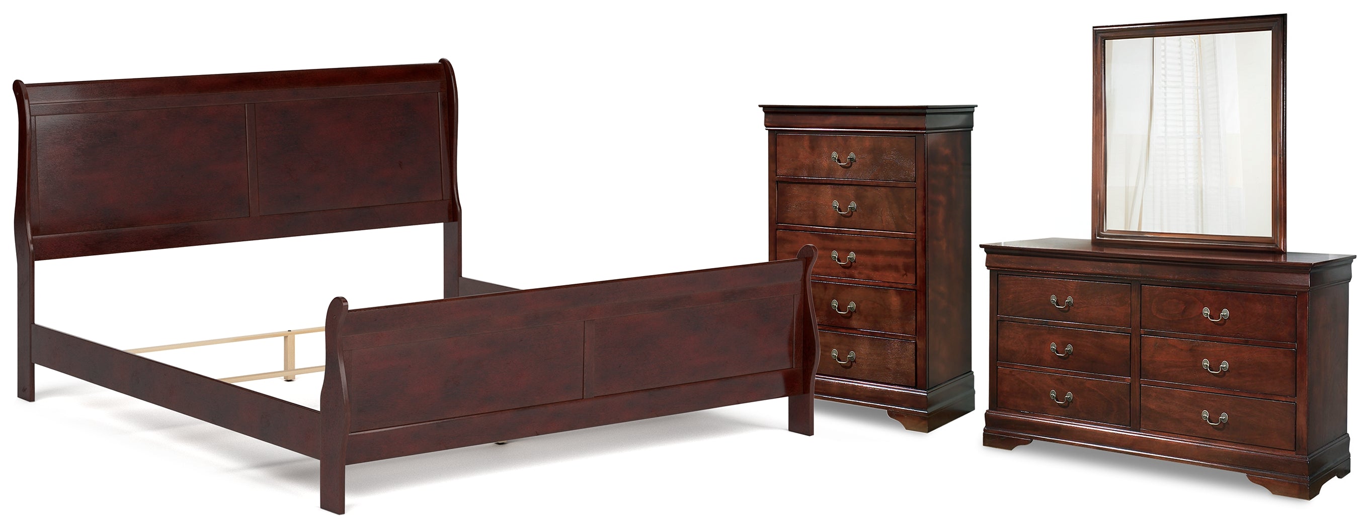 Furniture City Laplace - Ashley Furniture - Alisdair King Sleigh Bed, Dresser, Mirror and Chest - King Sleigh Bed, Dresser, Mirror and Chest - B376B26