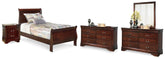 Furniture City Laplace - Ashley Furniture - Alisdair Twin Sleigh Bed, 2 Dressers, Mirror and Nightstand - Twin Sleigh Bed, 2 Dressers, Mirror and Nightstand - B376B33