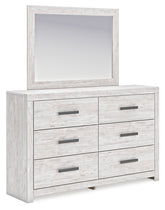 Furniture City Laplace - Ashley Furniture - Cayboni Dresser and Mirror - Dresser and Mirror / Whitewash - B3788B1