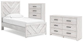 Furniture City Laplace - Ashley Furniture - Cayboni Twin Panel Bed, Dresser and Chest - Twin Panel Bed, Dresser and Chest - B3788B11