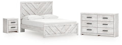 Cayboni Queen Panel Bed, Dresser and Nightstand