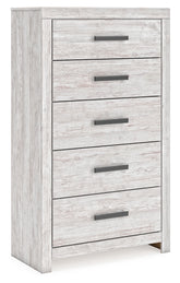 Furniture City Laplace - Ashley Furniture - Cayboni Chest of Drawers - Five Drawer Chest / Whitewash - B3788-46