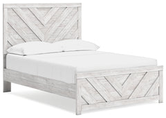 Furniture City Laplace - Ashley Furniture - Cayboni Full Panel Bed - Full Panel Bed / Whitewash - B3788B2