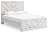 Furniture City Laplace - Ashley Furniture - Cayboni Queen Panel Bed - Queen Panel Bed / Whitewash - B3788B4