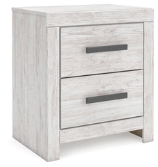 Furniture City Laplace - Ashley Furniture - Cayboni Nightstand - Two Drawer Night Stand / Whitewash - B3788-92