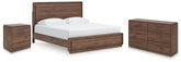 Furniture City Laplace - Ashley Furniture - Fortlorn King Panel Bed, Dresser and Nightstand - King Panel Bed, Dresser and Nightstand - PCB386B8