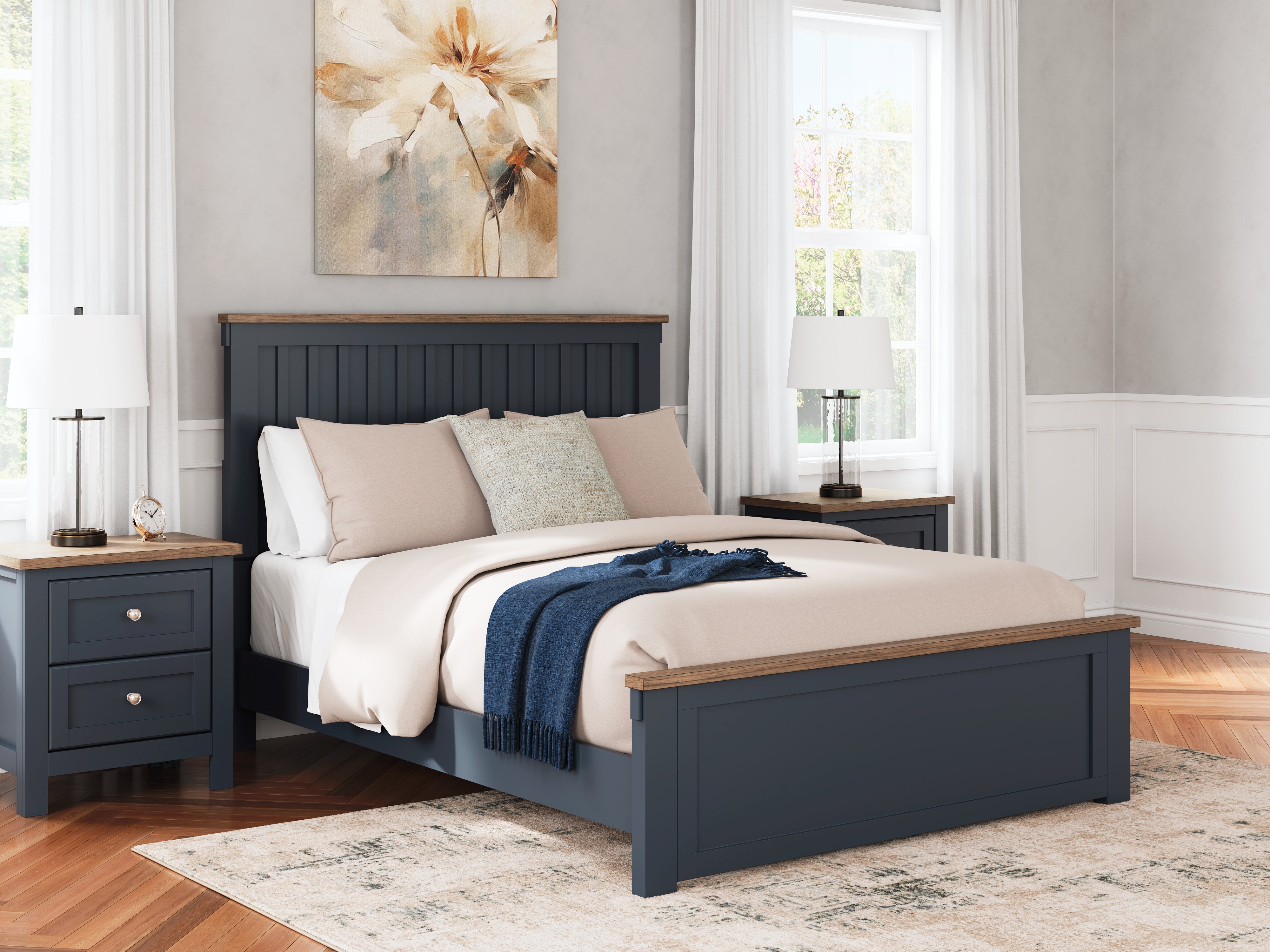 Furniture City Laplace - Ashley Furniture - Landocken Queen Panel Bed - Queen Panel Bed - B414B10