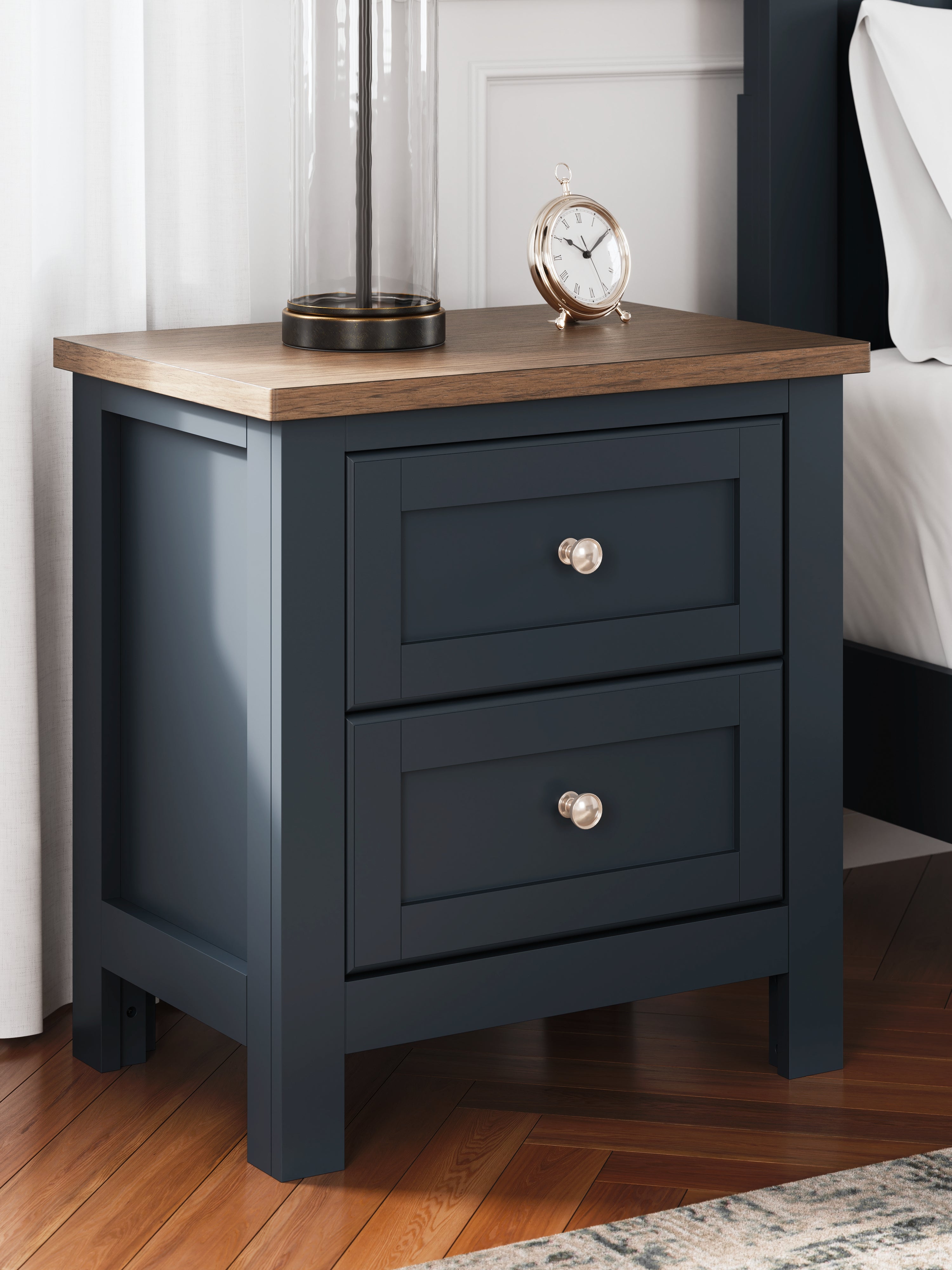Furniture City Laplace - Ashley Furniture - Landocken Nightstand - Two Drawer Night Stand - B414-92