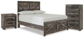 Furniture City Laplace - Ashley Furniture - Wynnlow Full Panel Bed, Chest and Nightstand - Full Panel Bed, Chest and Nightstand - B440B42