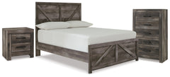 Furniture City Laplace - Ashley Furniture - Wynnlow Full Panel Bed, Chest and Nightstand - Full Panel Bed, Chest and Nightstand - B440B42