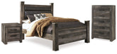 Furniture City Laplace - Ashley Furniture - Wynnlow Queen Poster Bed, Chest and 2 Nightstands - Queen Poster Bed, Chest and 2 Nightstands - B440B30