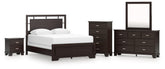 Furniture City Laplace - Ashley Furniture - Covetown Queen Panel Bed, Dresser, Mirror, Chest and Nightstand - Queen Panel Bed, Dresser, Mirror, Chest and Nightstand - B441B14