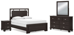 Furniture City Laplace - Ashley Furniture - Covetown Queen Panel Bed, Dresser, Mirror and Nightstand - Queen Panel Bed, Dresser, Mirror and Nightstand - B441B12