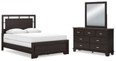 Furniture City Laplace - Ashley Furniture - Covetown Queen Panel Bed, Dresser and Mirror - Queen Panel Bed, Dresser and Mirror - B441B7