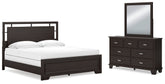 Furniture City Laplace - Ashley Furniture - Covetown King Panel Bed, Dresser and Mirror - King Panel Bed, Dresser and Mirror - B441B10