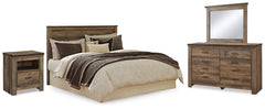 Furniture City Laplace - Ashley Furniture - Trinell King/California King Panel Headboard, Dresser, Mirror and Nightstand - King/California King Panel Headboard, Dresser, Mirror and Nightstand - B446B99