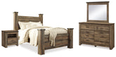 Furniture City Laplace - Ashley Furniture - Trinell Queen Poster Bed, Dresser, Mirror and Nightstand - Queen Poster Bed, Dresser, Mirror and Nightstand - B446B76
