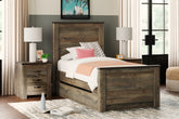 Furniture City Laplace - Ashley Furniture - Trinell Twin Panel Bed with 1 Large Storage Drawer - Twin Panel Bed with 1 Large Storage Drawer - B446B8