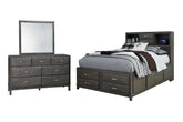 Furniture City Laplace - Ashley Furniture - Caitbrook Full Storage Bed with Mirrored Dresser - Full Storage Bed with Mirrored Dresser - B476B5