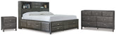 Furniture City Laplace - Ashley Furniture - Caitbrook Queen Storage Bed, Dresser and Nightstand - Queen Storage Bed, Dresser and Nightstand - B476B37