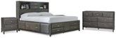 Furniture City Laplace - Ashley Furniture - Caitbrook Queen Storage Bed, Dresser and 2 Nightstands - Queen Storage Bed, Dresser and 2 Nightstands - B476B22