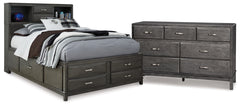 Furniture City Laplace - Ashley Furniture - Caitbrook Full Storage Bed and Dresser - Full Storage Bed and Dresser - B476B35
