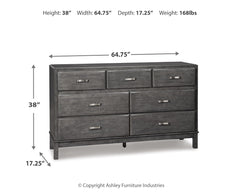 Caitbrook Full Storage Bed, Dresser and Nightstand
