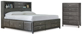 Furniture City Laplace - Ashley Furniture - Caitbrook Queen Storage Bed and Chest - Queen Storage Bed and Chest - B476B19