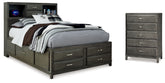 Furniture City Laplace - Ashley Furniture - Caitbrook Full Storage Bed and Chest - Full Storage Bed and Chest - B476B27