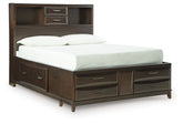 Furniture City Laplace - Ashley Furniture - Vanmore Full Storage Bed - Full Storage Bed / Dark Brown - B479B4