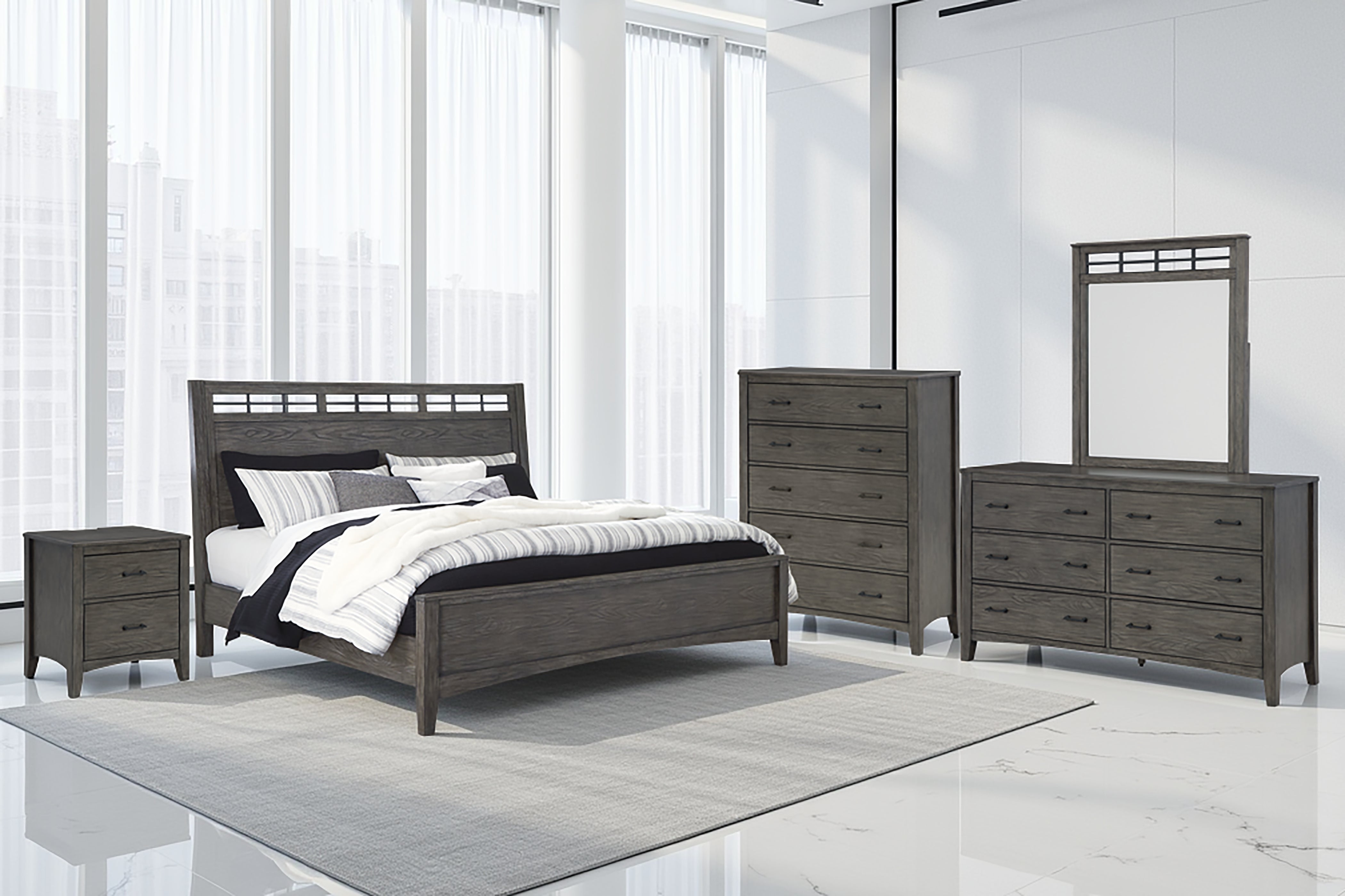 Furniture City Laplace - Ashley Furniture - Montillan Queen Panel Bed - Queen Panel Bed - B651B2
