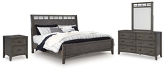 Montillan Queen Panel Bed, Dresser, Mirror and Nightstand