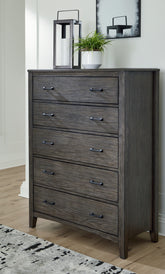 Furniture City Laplace - Ashley Furniture - Montillan Chest of Drawers - Five Drawer Chest - B651-46
