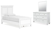 Furniture City Laplace - Ashley Furniture - Fortman Twin Panel Bed, Dresser and Mirror - Twin Panel Bed, Dresser and Mirror - B680B7