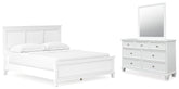 Furniture City Laplace - Ashley Furniture - Fortman California King Panel Bed, Dresser and Mirror - California King Panel Bed, Dresser and Mirror - B680B14