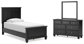 Furniture City Laplace - Ashley Furniture - Lanolee Twin Panel Bed, Dresser and Mirror - Twin Panel Bed, Dresser and Mirror - B687B3