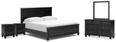 Furniture City Laplace - Ashley Furniture - Lanolee King Panel Bed, Dresser, Mirror and 2 Nightstands - King Panel Bed, Dresser, Mirror and 2 Nightstands - B687B29