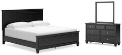Furniture City Laplace - Ashley Furniture - Lanolee King Panel Bed, Dresser and Mirror - King Panel Bed, Dresser and Mirror - B687B13