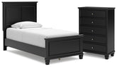 Furniture City Laplace - Ashley Furniture - Lanolee Twin Panel Bed and Chest - Twin Panel Bed and Chest - B687B30