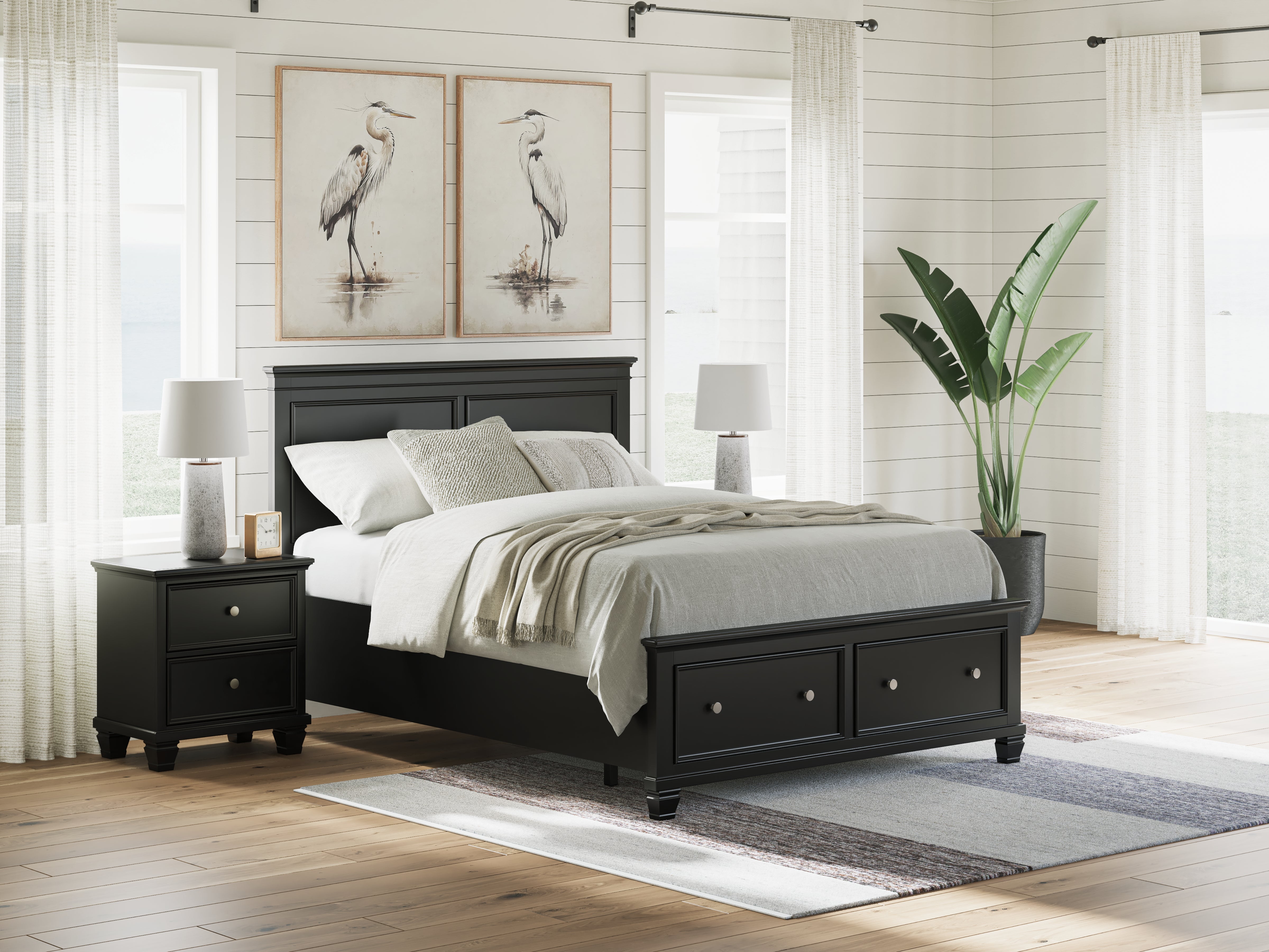 Furniture City Laplace - Ashley Furniture - Lanolee Queen Panel Storage Bed - Queen Panel Storage Bed - B687B17