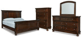 Furniture City Laplace - Ashley Furniture - Porter California King Panel Bed, Dresser, Mirror and Chest - California King Panel Bed, Dresser, Mirror and Chest - B697B40