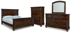 Furniture City Laplace - Ashley Furniture - Porter California King Panel Bed, Dresser, Mirror and Chest - California King Panel Bed, Dresser, Mirror and Chest - B697B40