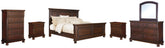 Furniture City Laplace - Ashley Furniture - Porter Queen Panel Bed, Dresser, Mirror, Chest and 2 Nightstands - Queen Panel Bed, Dresser, Mirror, Chest and 2 Nightstands - B697B38