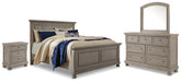 Furniture City Laplace - Ashley Furniture - Lettner King Panel Bed with Dresser, Mirror and Nightstand - King Panel Bed with Dresser, Mirror and Nightstand - B733B40